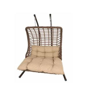 High Standard Italian Bodrum Outdoor Swing Chair – Elegant Wicker Design with Cushioned Seat