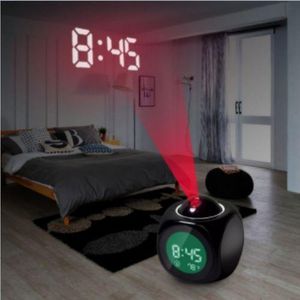 Multi-function Digital Alarm Clock LED Projection DesK Alarm Clock