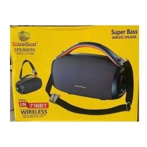 BoomBest  LN-716BT Wireless Super Bass Portable Bluetooth Speaker (FM/USB/TF/AUX)
