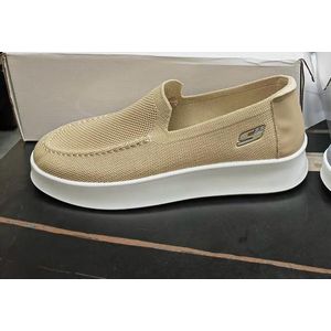 Men's Casual Cream Sneakers For Outdoor