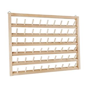 4 Set of 54-Spool Sewing Thread Holder Wall-Mount Metal Storage Organizer  Rack