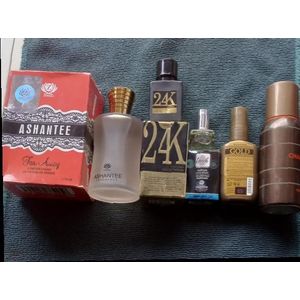 Perfume combo (5 PCS),Ashantee no:A2-4133,24kk no:A2-3406, Touch no:A2-101510,Gold no:02-5594 and Challenge no:A2-102059
