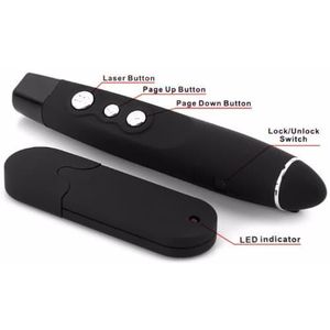PP-1000 Wireless Red Laser Pointer Presenter with Receiver
