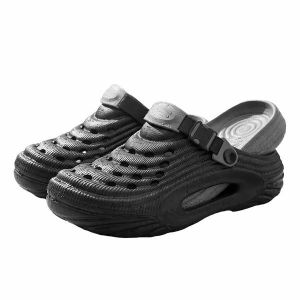 Oraimo Ripplestep Soft Comfort Non-Slip Holes Shoes Black