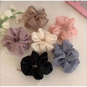 6 In A Pack Vibrant Colors Of Chiffon Hair Scrunchies