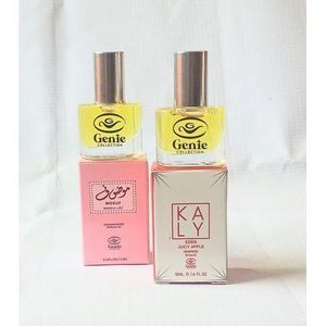 Genie Mosuf Wardi Pink and Kaly Eden Red Oil Concentrated Perfume 5ml (Unisex use), NAFDAC No: Mosuf: A2-103589