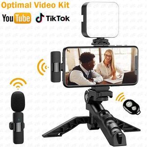 VIC TOP Wireless Phone Vlog Video Kit Remote Control With Mic Adjustable Tripod/ Stabilizer