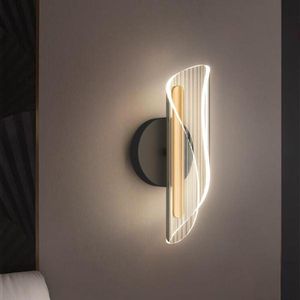 Modern Wavy Acrylic LED Wall Sconce