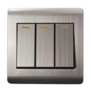 ABT Wall Concealed Switch Panel Light 86 Luxury 3 Gang Dual Ways