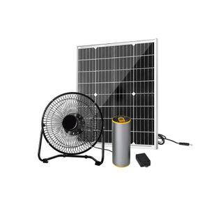 Intenergy Affordable Solar Starter Kit: 30W Panel + DC Fan + 32,000mAh Power Bank