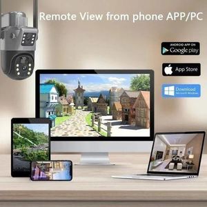 V380 Pro 4G Solar PTZ Security Camera – 8MP 4K Ultra HD, Dual Lens, Night Vision, Motion Detection, IP66 Waterproof