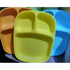 12pcs Children Party Gift Feeding Plates + 12 Feeding Spoons