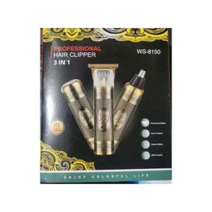  Professional Hair Clipper/ Trimmer- 3 In 1