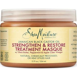Shea Moisture Jamaican Black CastorOil Strengthen&RestoreTreatment Masque= 1pc