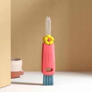 3 in 1 Cup Lid Gap Cleaning Brush Set, Multifunctional Bottle Cleaning Brush, Cup Lid Gap Cleaner, Home Kitchen Crevice Cleaning Brush Tools