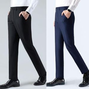 2-In-1 Men's Corporate Plain SUIT Trousers- Black, Navy blue