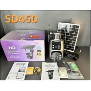 Solar power UBox dual lens 4g medium Solar ptz camera