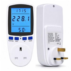 13A Digital LCD Power Energy Meter & Wattmeter Check Meter - Electricity Consumption Cost Analyzer
