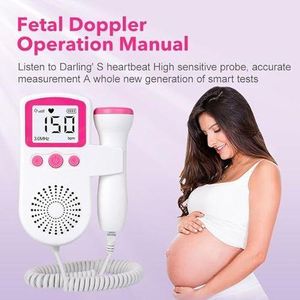 Fetal Doppler Detector Handheld Baby Heartbeat Monitor