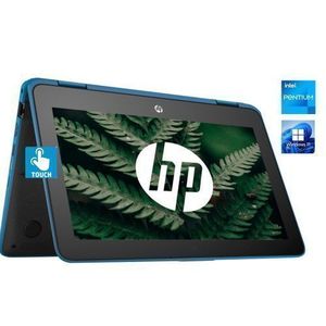 Hp ProBook 11 X360- TOUCH- 8GB RAM/256GB SSD-Intel PENTIUM QUAD CORE WIN11 Pro +Mouse &USB Light