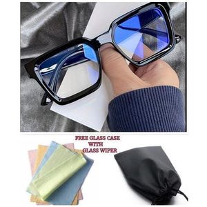 Square frame Classical clear Len glasses for men daily life Anti blue Len sunglasses