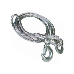 Heavy Duty Steel Wire Tow Rope with Hooks – Emergency Car Recovery Cable