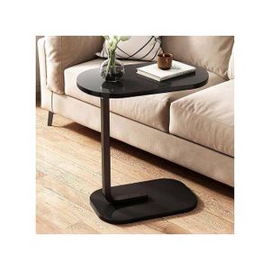 Black Modern minimalist C-shape End Table 