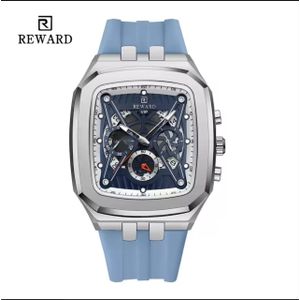 REWARD Men's Executive Business Watch – Luxury Big Face Quartz Chronograph with Stainless Steel Strap & Auto-Date