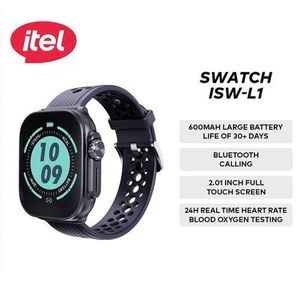 itel Lux L1 Smart Watch, 2.01" HD, BT Calling, IP68, Long Battery