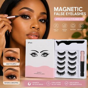 Magnetic False Eyelashes Applicator & Eyeliner Kit