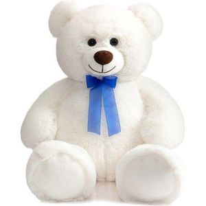 Home Teddy Bear Stuffed Animal Large Teddy Bear Cuddly Plush Toy For Girlfriend Kids Inches White