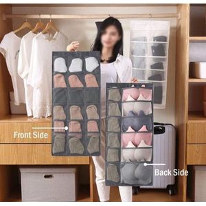 Double Side Socks Bra  Underwear Wall Hanging Storage 