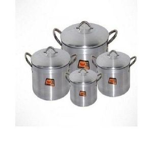 Set Of 4 Big Aluminium Cooking Pot