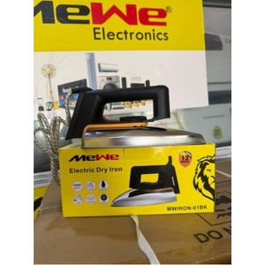 MeWe  Electric Dry Iron - Non-Stick Soleplate, Adjustable Temperature Control, Lightweight and Fast Heating Original 1000W 