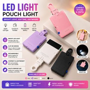 ClipGlow Pro LED Selfie Light – Rechargeable Video Light for Phone & Laptop