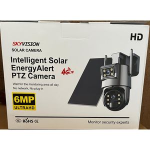 Sky Vision Dual lens Solar Ptz Camera 6mp UBox 