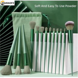 MAIDAOFZ 13PCS Makeup Brush Kit With Storage Bag Eyeshadow Brush Set Beauty Kit Tool