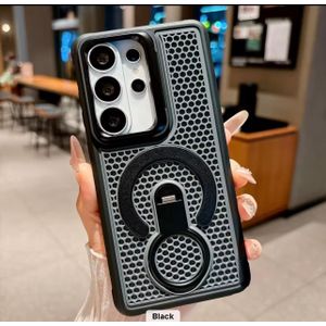 Honeycomb cooling full magnetic holder ring phone case for Samsung Galaxy S26 ultra