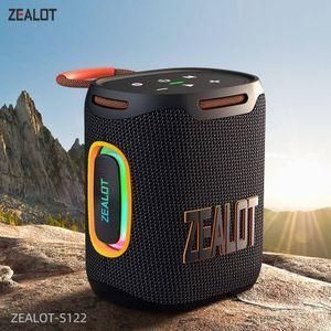 Zealot NEW SUPERBASS S122 Portable Outdoor Bluetooth Speaker Bass Wireless Speaker Sound Box With LED Light