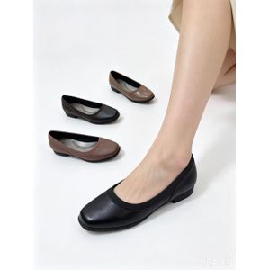 Women's Comfort Square-Toe Low Wedge Dress Pumps