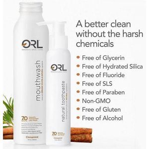 Orl Cinnamint Bundle - Toothpaste & Mouthwash Combo 500ml/120ml w/Xylitol