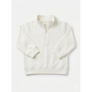 Primark Boys Plain Soft Cotton Blend Half Zip-UP Sweatshirt