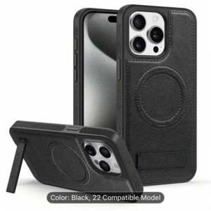 iPhone 13 pro Max Quality PU MagSafe Leather Case with Built-in Kickstand 