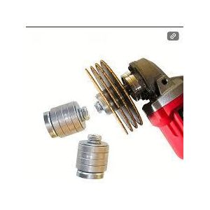M10 angle grinder to grooving/slotting machine conversion adapter