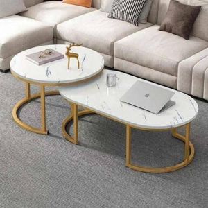 2in1 Beautiful Modern Faux Marble Center Table