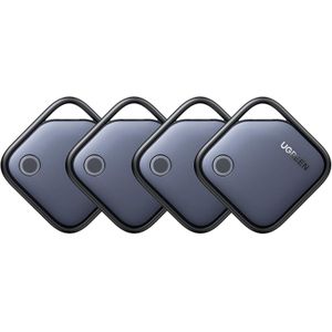 Ugreen FineTrac Air Tracker Tags iOS Only 4 Pack, 2-Year Replaceable Battery Bluetooth Tracker Compatible with Apple Find My, Item Finder Smart Tag for Keys, Luggage Apple Find My Certified