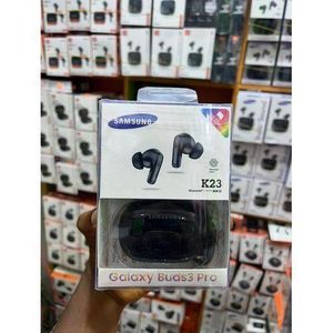 Samsung K23 (Galaxy Buds3 Pro) With Battery Percentage Display, Fingerprint Earbuds - Noise Cancellations Earphone, Personalized Spatial Audio, Sweat and Water Resistant Earpodz - ( Black )