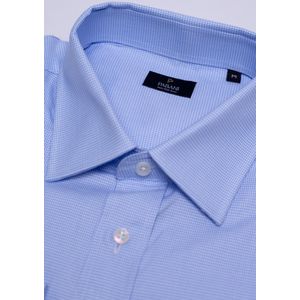 PABANI Blue Checks Cotton Formal Shirt – Tailored Fit