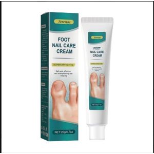 Serenae Foot Nail Care Cream - Nail Strengthening Balm for Toenails. Fast Repair for Thick, Brittle, Cracked & Discolored Nails. Moisturizing Toenail Treatment (100ml)
