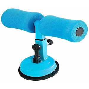 Adjustable Sit Up Bar Floor Assist Device Suction Cup Sit Up Trainer for Abdominal and Core Workout